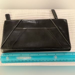 Levenger black leather wallet